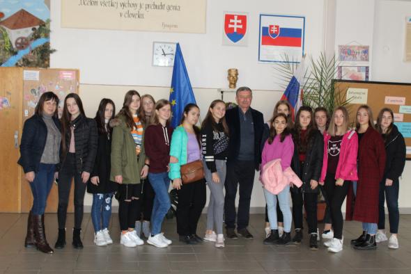 Návšteva družobnej školy z Užhorodu Návšteva družobnej školy z Užhorodu